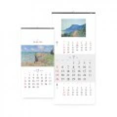 2026년 벽걸이 달력 모네 빛을 그리다 335x700 / 3단 달력