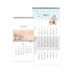 2026년 벽걸이 달력 우리가 사는 삶이더라 황경희 작가 작품집 335x700 / 3단 달력