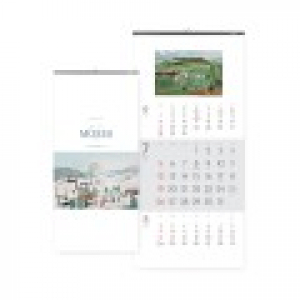 2026년 벽걸이 달력 그랜마 모지스 335x700 / 3단 달력