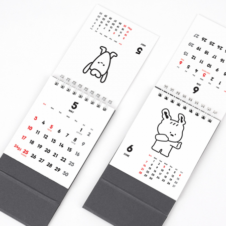2026년 탁상달력랩찌 미니달력 90x135 / 기본 양면박 인쇄 #4