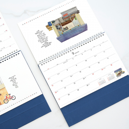 2026년 탁상달력 오늘 여기 그리고 당신 황경희 작가 작품집 260x190 / 기본 단면박 인쇄 #4