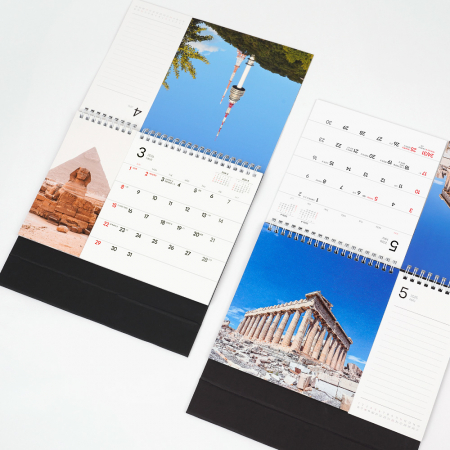 2026년 탁상달력 랜드마크 인 더 월드  255x200/ 분할달력 / 기본 양면 박 인쇄 #4