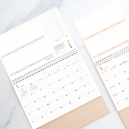 2026년 탁상달력 먼슬리 라이프 255x200/ 기본 양면 박 인쇄 #4