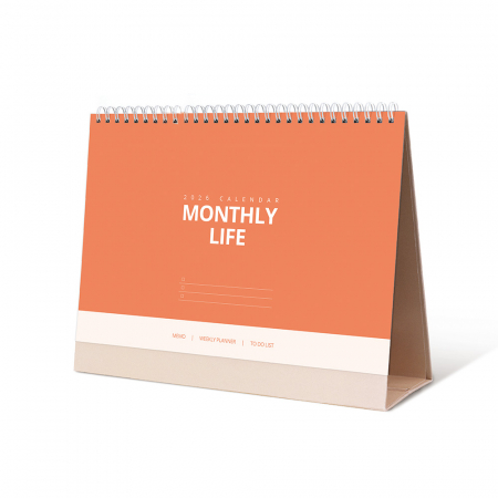 2026년 탁상달력 먼슬리 라이프 255x200/ 기본 양면 박 인쇄 #3