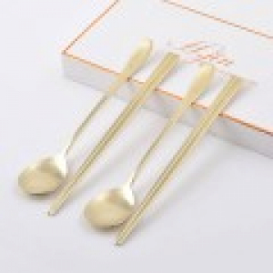 H.jin현진 멋쟁이 당초 티타늄수저 2인세트