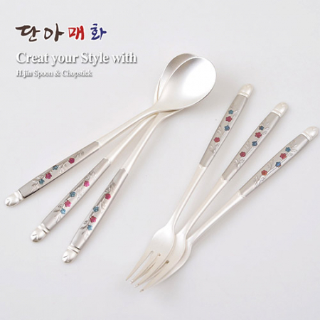 H.jin현진 단아매화 은티스푼포크 6p세트 #4