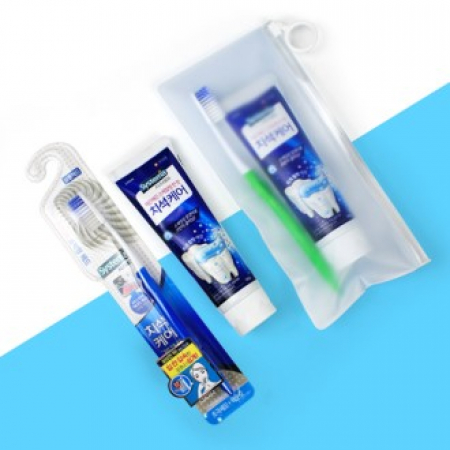 프리미엄 시스테마 치석케어 치약 120g + 초극세모 치석케어 칫솔 + 지퍼백 #2