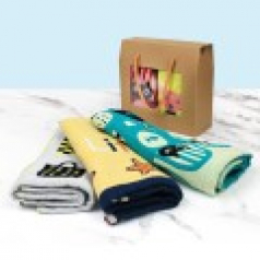 순면 캐릭터 핸드타올 2P세트 + 창케이스 주방타올 고리수건