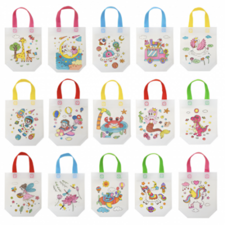 부직포색칠도안 색칠도안 어린이집색칠도안손가방 #4