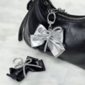 리본키링 리본열쇠고리 실버리본키링