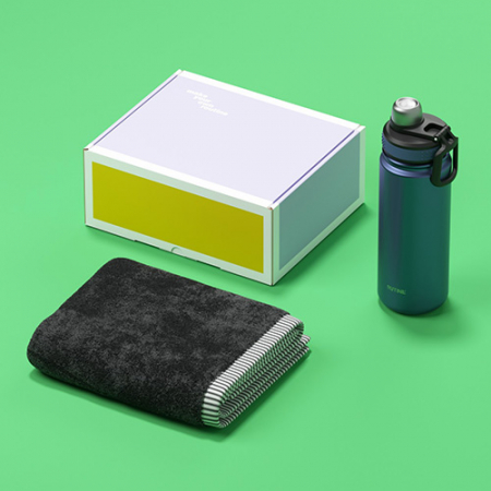 루티네 선물세트 아이언 스포츠 텀블러+캐주얼 150g 카드사 타올 수건 1P #4