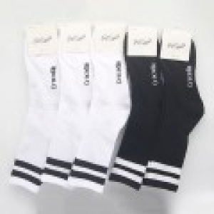 크로커다일 남자 장목 이중 바닥 쿠션 스포츠 양말