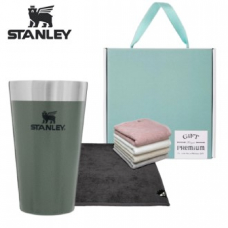 스탠리 파인트컵 그린 산리오캐릭터즈 타올 수건 기프트 선물세트 #2