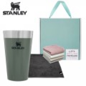 스탠리 파인트컵 그린 산리오캐릭터즈 타올 수건 기프트 선물세트