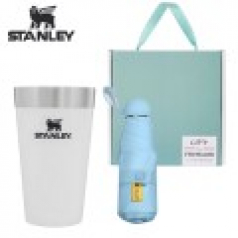 스탠리 파인트컵 화이트 미니 우산 양우산 기프트 선물세트