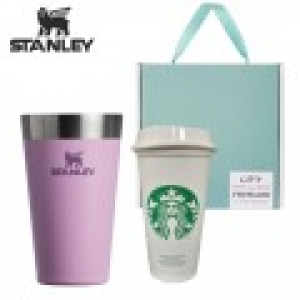 스탠리 파인트컵 라일락 스타벅스 리유저블 기프트 선물세트