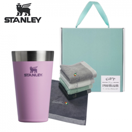 스탠리 파인트컵 라일락 아놀드파마 타올 수건 기프트 선물세트 #3