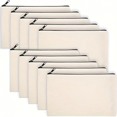 707 캔버스 지퍼 파우치 10개 #3