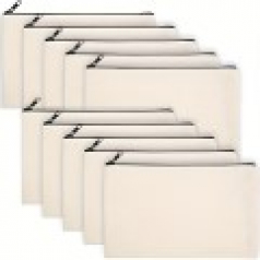 707 캔버스 지퍼 파우치 10개