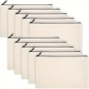 707 캔버스 지퍼 파우치 10개