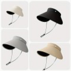 631 여성용 와이드 선바이저 모자
