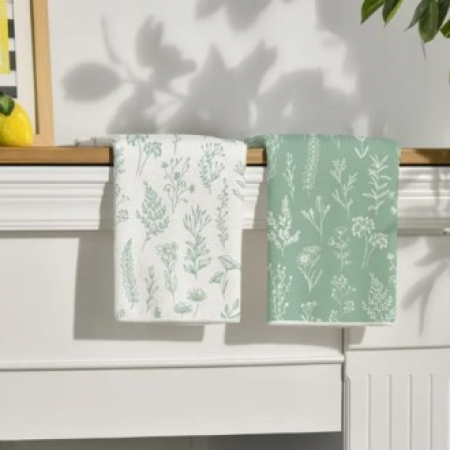 624 와일드플라워 주방 타월 2개세트 #2