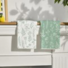 624 와일드플라워 주방 타월 2개세트