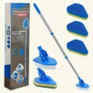 615 확장 가능한 욕실 청소 브러시 2in1