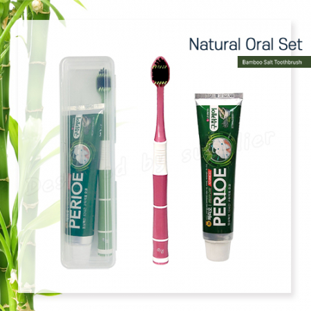 M케이스 죽염광폭LG칫솔 페리오100g 칫솔치약세트 #4