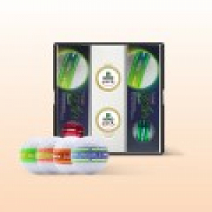 볼빅 엑시아 네온(3pc) 6구 볼마커2p 세트 골프공 로고인쇄