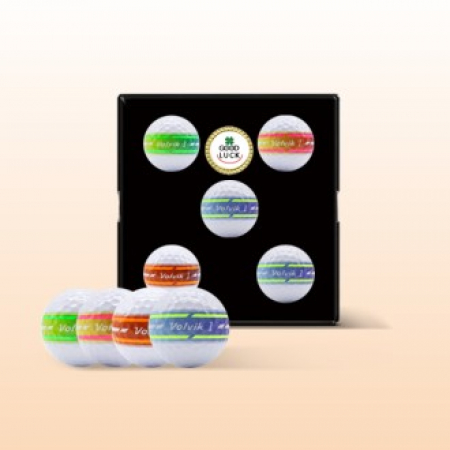 볼빅 엑시아 네온 5구(3pc) 볼마커 세트 골프공 로고인쇄 #2