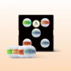 볼빅 엑시아 네온 5구(3pc) 볼마커 세트 골프공 로고인쇄