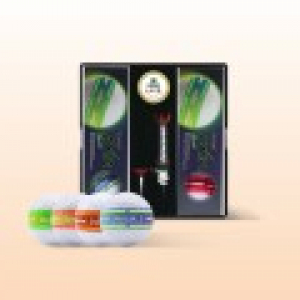 볼빅 엑시아 네온 6구(3pc) 볼마커 세트 골프공 로고인쇄