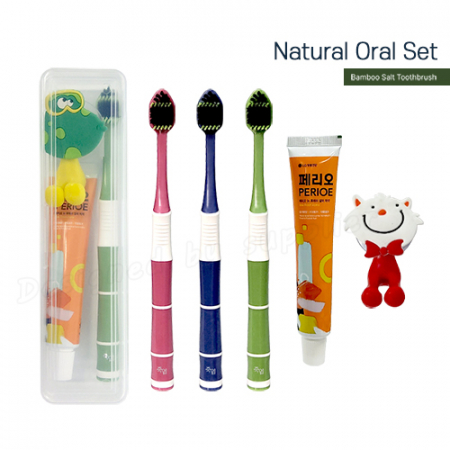 M케이스 죽염광폭LG칫솔 페리오 칫솔걸이 칫솔치약세트 #5