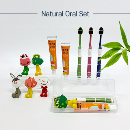 M케이스 죽염광폭LG칫솔 페리오 칫솔걸이 칫솔치약세트 #6