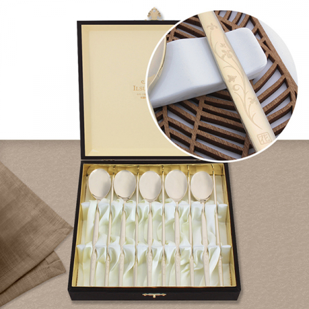 레브 삼색조티타늄수저 5벌(1231-C) #4