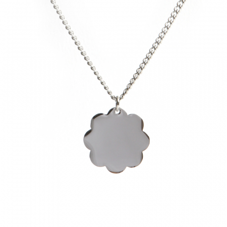 실종예방 미아방지 써지컬스틸 클로바 각인목걸이 #3