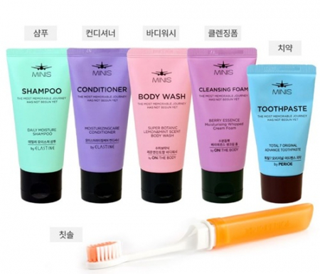 엘지 LG생활건강 미니스 미니스 여행용세면도구 6종세트 #3