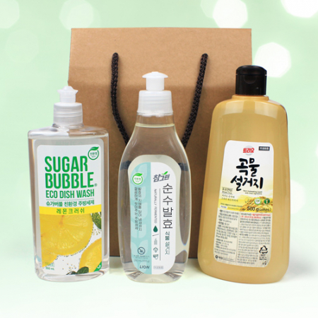 슈가버블 주방세제 290ml + 참그린 주방세제 290ml + 트리오 주방세제 500g #3