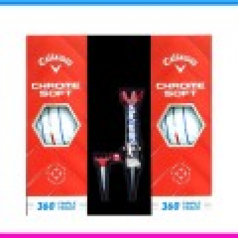 캘러웨이 크롬소프트 360 트리플트랙 6구 자석티세트 3pc 캘러웨이 크롬소프트 트리플트랙 6구 자석티 세트 캘러웨이 골프공 6구세트