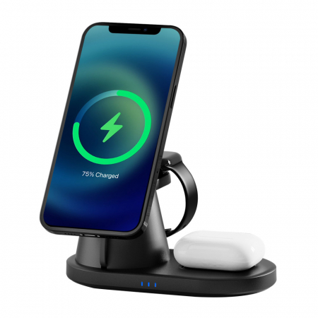 UM2 MFR3in1 3in1 애플 아이폰 맥세이프 멀티 고속 무선 충전기 워치 버즈 에어팟 #4