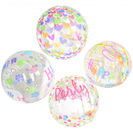 YU-M049PVC 버블 투명 풍선 헬륨 파티 인쇄 주문제작 #3