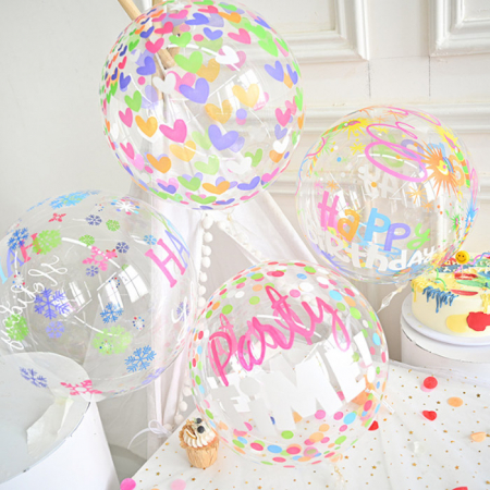 YU-M049PVC 버블 투명 풍선 헬륨 파티 인쇄 주문제작 #2