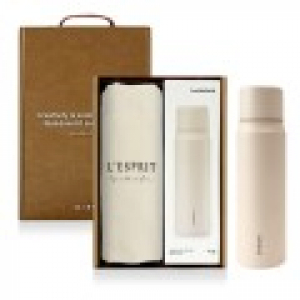 레스쁘리 고급 세트 MMM, 솔리드 에코백+보온병, 락앤락 마망컵 505ml