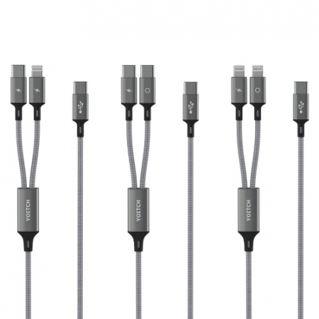 요이치 마운틴 로그C 2in1 고속 멀티 케이블 120cm 8C CC 88 #3