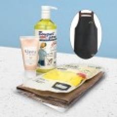 부케가르니 주방세제 750ml+앞치마+면코팅고무장갑+과일나라 핸드로션