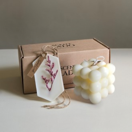 센트라도 미니 오브제 캔들+고체방향제 왁스타블렛 세트 #2