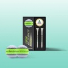 테일러메이드 소프트 리스폰스 스트라이프  3구 나무티+볼마커 골프선물세트 맞춤제작