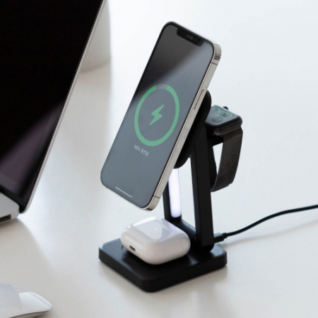 아이리버 3in1 마그네틱 무선 충전기  무드등 IMC-F01 #4