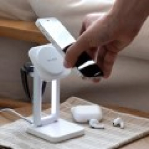 아이리버 3in1 마그네틱 무선 충전기  무드등 IMC-F01